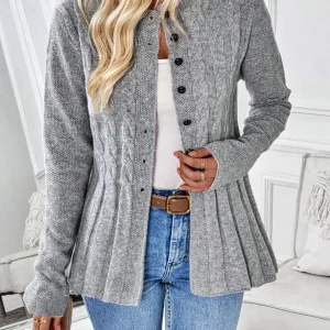 Women's Long-Sleeve Knit Cardigan — Classic Cozy