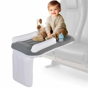 Inflatable Airplane Toddler Travel Bed with Accessories
