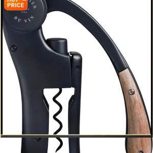 Oeno Motion Black & Wood Lever Corkscrew — Luxury