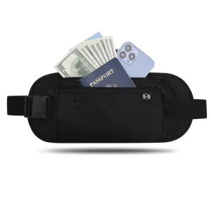 RFID-Blocking Waterproof Travel Fanny Pack — Large Capacity