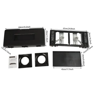 Two-Burner 2.5kW Portable Camping Stove — Carry Case