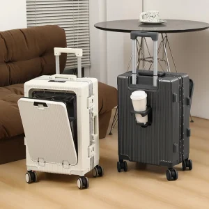 20/24" Aluminum-Frame Spinner Trolley Carry-On Luggage