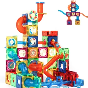 176-Piece Magnetic Marble Run STEM Building Set