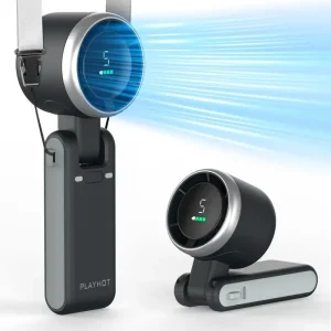 USB Rechargeable Turbo Handheld Fan — 5-Speed