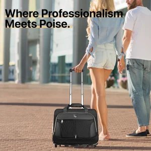 Rolling Carry-On Briefcase Trolley Bag — Unisex