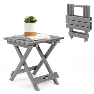 Foldable HDPE Adirondack Side Table — Portable